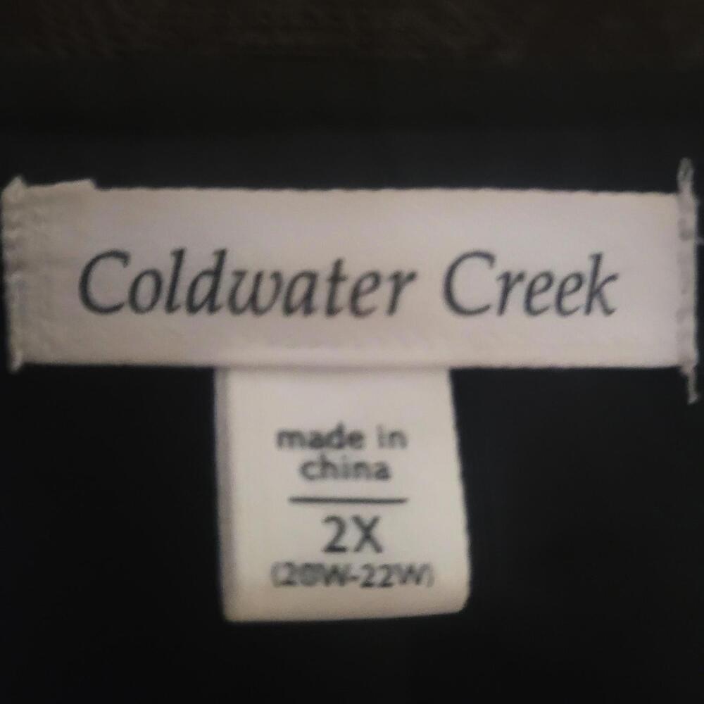 Coldwater Creek Phoebe Brocade Velvet Patchwork Vest - Size 2X (20W-22W) - Picture 6 of 9